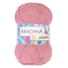 Пряжа ARACHNA "JASMIN"   80\% хлопок, 20\% полиэстер   5 шт. х  100 г ± 10 г  250 м ± 7 м №161 античная роза