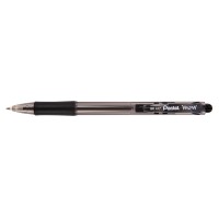 "Pentel"   Ручка шариковая автоматическая Pentel Fine Line  d 0.7 мм  12 шт. BK417-A цвет чернил: черный