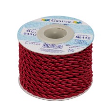 Шнур "Gamma"   4 мм  GC-043C   витой   9.1 м ± 0.5 м №112 т.красный