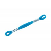 Нитки для вышивания "Gamma"    мулине  ( 3071-3172 )  100\% хлопок   24 x  8 м №3122 яр.голубой