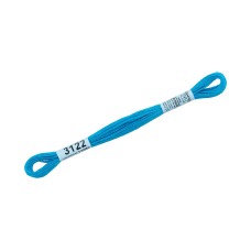Нитки для вышивания "Gamma"    мулине  ( 3071-3172 )  100\% хлопок   24 x  8 м №3122 яр.голубой