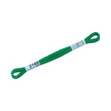 Нитки для вышивания "Gamma"    мулине  ( 3071-3172 )  100\% хлопок   24 x  8 м №3149 т.зеленый