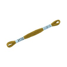 Нитки для вышивания "Gamma"    мулине  ( 3071-3172 )  100\% хлопок   24 x  8 м №3172 св.св.хаки