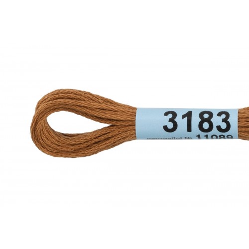 Нитки для вышивания "Gamma"    мулине  ( 3173-6115 )  100\% хлопок   24 x  8 м №3183 т.т.горчичный