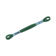 Нитки для вышивания "Gamma"    мулине  ( 3173-6115 )  100\% хлопок   24 x  8 м №3246 зеленый