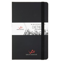 "VISTA-ARTISTA"   VABK-1321   Скетчбук   120  г/м2  21 х  13 см  сшивка   80 л. 01 черный