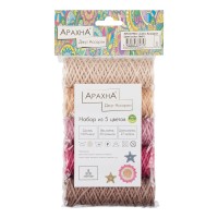 Пряжа ARACHNA "Jute"   Ассорти   100\% джут   5 х  30 г  27 м ± 1 м № 01