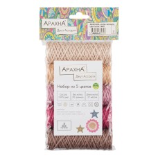 Пряжа ARACHNA "Jute"   Ассорти   100\% джут   5 х  30 г  27 м ± 1 м № 01