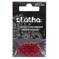Страз клеевой "Zlatka"   ZRTG-3012   SS30   цветные   6.5 мм  стекло   5 x  12 шт  в пакете с картонным еврослотом №20 св.красный (Light Siam)