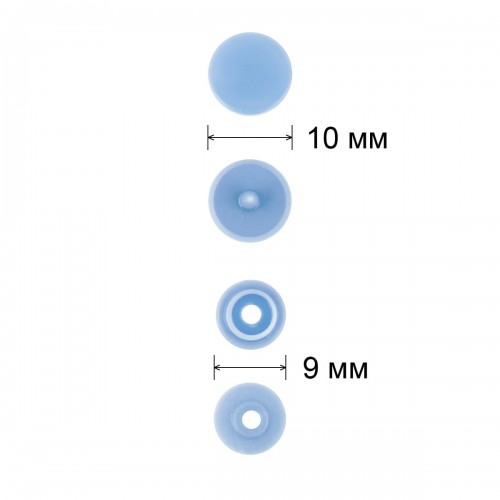Кнопка "Micron"   POM-10/500   Кнопки пластиковые   пластик  d 10 мм  500 шт. № 005 голубой