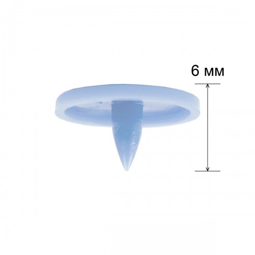 Кнопка "Micron"   POM-10/500   Кнопки пластиковые   пластик  d 10 мм  500 шт. № 005 голубой