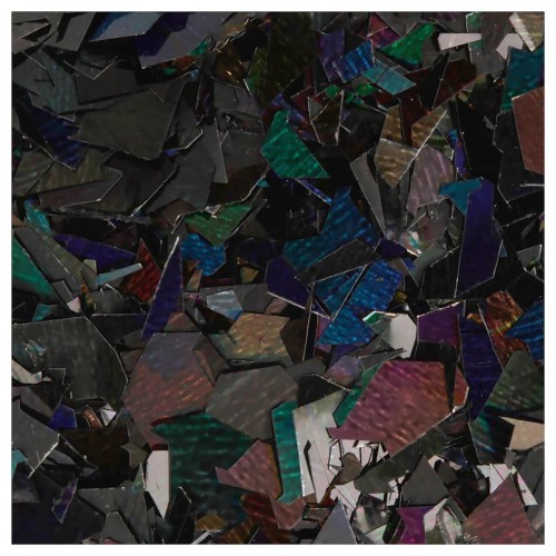 "Love2art"   Декоративные блестки "хлопья"   GLI-02   5 х  5 г  4.5 мл № 24 чёрный/black