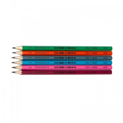 "KOH-I-NOOR Hardtmuth"   Карандаш чернографитный, школьный   заточенный   12 шт. HB 1602002015KSRV