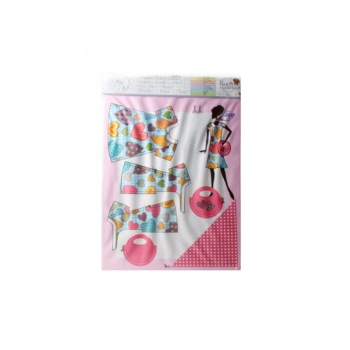 Набор для шитья "DressYourDoll"   Одежда для кукол  №2   СК/Распродажа S212-0307 Twiggy Hearts