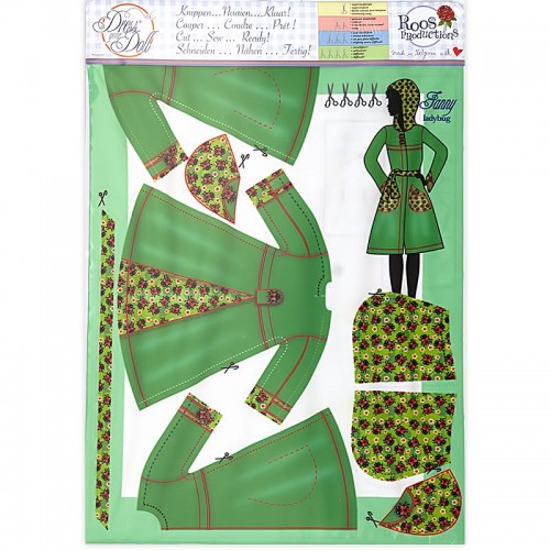 Набор для шитья "DressYourDoll"   Одежда для кукол  №4   СК/Распродажа S412-0404 Fanny Ladybug