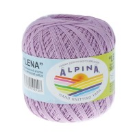 Пряжа ALPINA "LENA"   100\% мерсеризованный хлопок   10 шт. х  50 г  280 м ± 15 м №26 св.фиолетовый