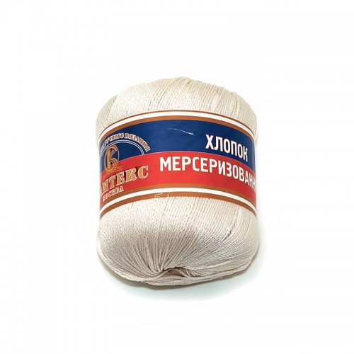 Пряжа Камтекс КТ "Хлопок мерсериз"   100\% хлопок   10 шт. х  50 г  200 м 188 топл.молоко