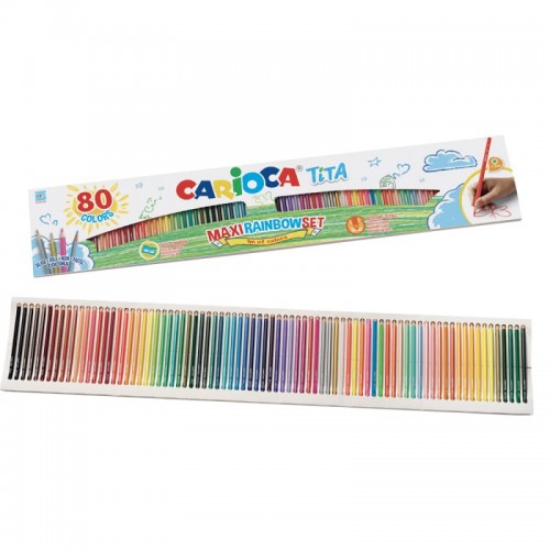 "Carioca"   "Tita"   Карандаши цветные пластиковые   заточенный   80 цв. 42890