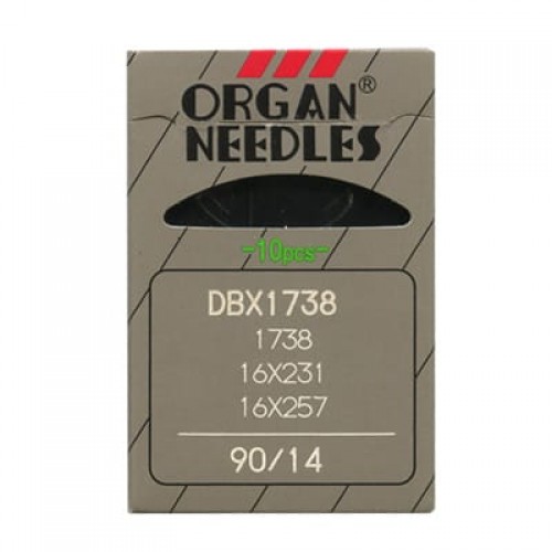 Иглы для пром. шв. машин "ORGAN"   DB*1738 / DB*1   10 шт. №080