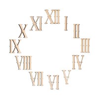 Заготовка для декорирования "Mr. Carving"   ВД-065   цифры "Римские"   фанера   0.3 см  12 шт .