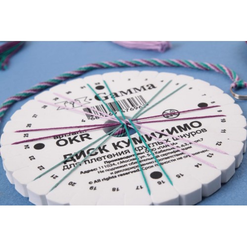 Для вязания "Gamma"   KVQ   Диск Кумихимо для плетения плоских шнуров