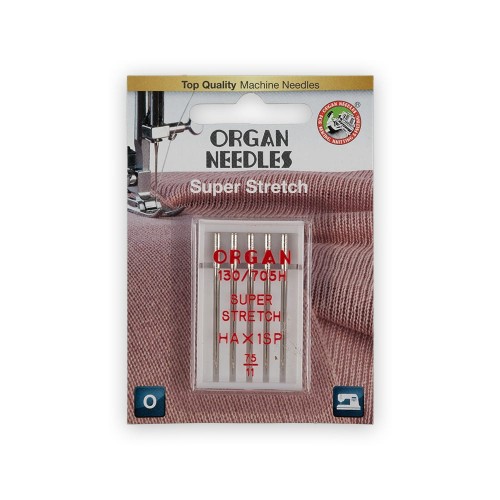 Иглы для быт. шв. машин "ORGAN"   супер стрейч   5 шт  в блистере 5435075BL №75