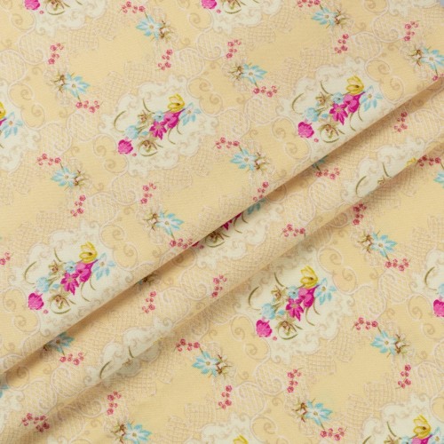Ткань для пэчворка PEPPY   ВЕСЕННИЙ ЭТЮД   ФАСОВКА   50 x 55 см  146 г/кв.м ± 5   100\% хлопок ВЭ-08 голубой