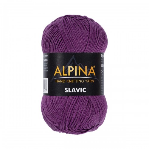 Пряжа ALPINA "SLAVIC"   70\% вискоза, 30\% шерсть   10 шт. х  50 г  140 м ± 7 м  СК/Распродажа №03 сиреневый