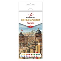 "VISTA-ARTISTA"   Studio   VACPS-24   Цветные карандаши набор   заточенный   4 х  24 цв. .