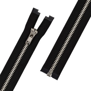 Молния Металл никель ZIP 5N   однозамковая   55 см Тип 5   10 шт  разъёмная   "Gamma" №145 т.красный
