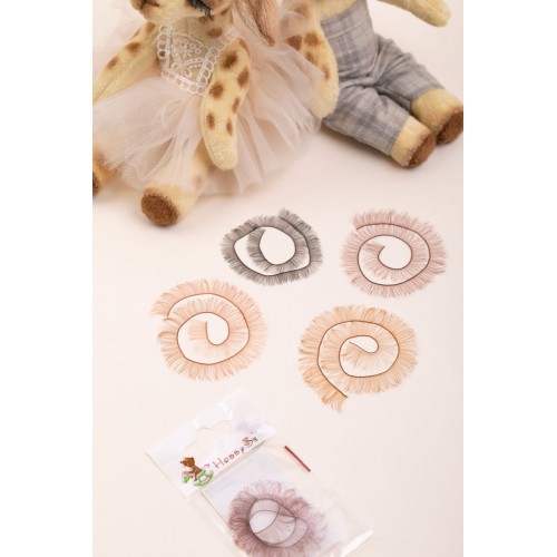 "HobbyBe"   Ресницы для кукол и игрушек   20 шт.  СК/Распродажа EYL- 4 коричневый (длина 12мм)