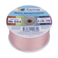 "Gamma"   репсовая лента   GR-50   50 мм  2 "  25 м №013 лайм
