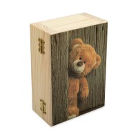 Заготовка для декорирования "Mr. Carving"   ВК-046   Шкатулка "Мишка"   фанера   сосна   16  х 11 х  6 см .