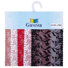 Карта цветов "GAMMA"  образец   КРУЖЕВО GCKM-180-06/красный