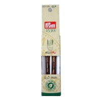 Спицы  PRYM 223376   съемные короткие "Natural"   береза  d 6.0 мм  8.7 см  2 шт .