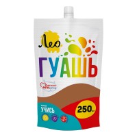 Краска гуашь "Лео"   "Учись"   группа 4   LGD-250   250 мл 701 коричневая/ brown