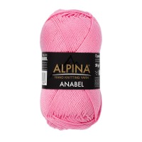 Пряжа ALPINA "ANABEL" 2   100\% мерсеризованный хлопок   10 шт. х  50 г  120 м ± 6 м №532 розовый