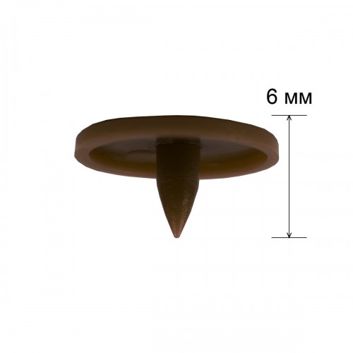Кнопка "Micron"   POM-10/500   Кнопки пластиковые   пластик  d 10 мм  500 шт. № 015 коричневый