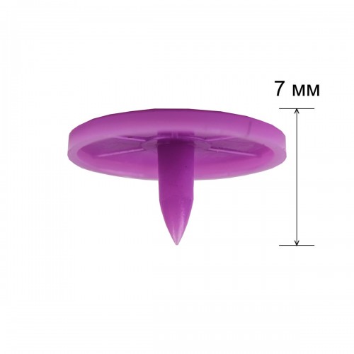 Кнопка "Micron"   POM-15/500   Кнопки пластиковые   пластик  d 15 мм  500 шт. № 012 сиреневый