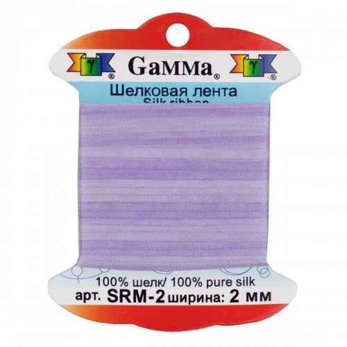 "Gamma"   шелковая   SRM-2   ФАСОВКА   0.2 -  2 мм  9.1 м ± 0.5 м M001 св.сиреневый/сиреневый