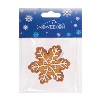 "SNOWEEKON"   SNW-DS161   Елочная игрушка   5.7 см  5.6 х  0.6 х  5.7 см  5 х  1 шт.  СК/Распродажа №07 пряничная снежинка