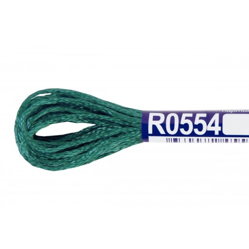 Нитки для вышивания "Gamma"   мулине   100\% вискоза   12 x  8 м R0554 св.синий