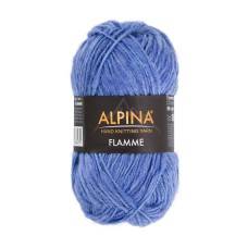 Пряжа ALPINA "FLAMME"   59\% хлопок, 29\% шерсть, 12\% акрил   10 шт. х  50 г  90 м ± 5 м №07 синий