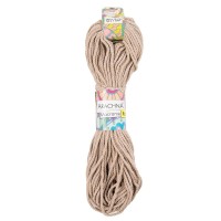 Пряжа ARACHNA "Macrame Rope"   70\% хлопок, 30\% полиэстер   3 шт. х  120 г ± 10 г  54 м ± 1 м №304 бежевый
