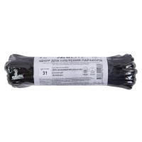 Шнур KMF-7   4 мм  паракорд с сердечником   10 м ± 0.5 м №31 черный
