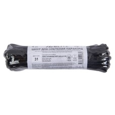 Шнур KMF-7   4 мм  паракорд с сердечником   10 м ± 0.5 м №31 черный