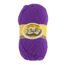 Пряжа ADELIA "TINA"   100\% акрил   5 шт. х  100 г  308 м ± 10 м №039 яр.сиреневый