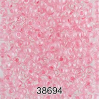 Бисер Чехия круглый 5   10/0   2.3 мм  500 г 38694 (Ф258) розовый