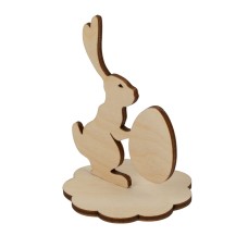 Заготовка для декорирования "Mr. Carving"   КЛ-01   Заготовка на подставке   фанера   6  х 9.5 х  9 см зайчик 1