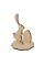 Заготовка для декорирования "Mr. Carving"   КЛ-01   Заготовка на подставке   фанера   6  х 9.5 х  9 см зайчик 1
